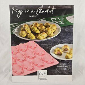 Charleston Wrap Pig In A Blanket Maker Pink Silicone Mold New In Original Box
